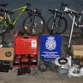 Objetos incautados por la Policía Nacional Objetos incautados por la Policía Nacional
