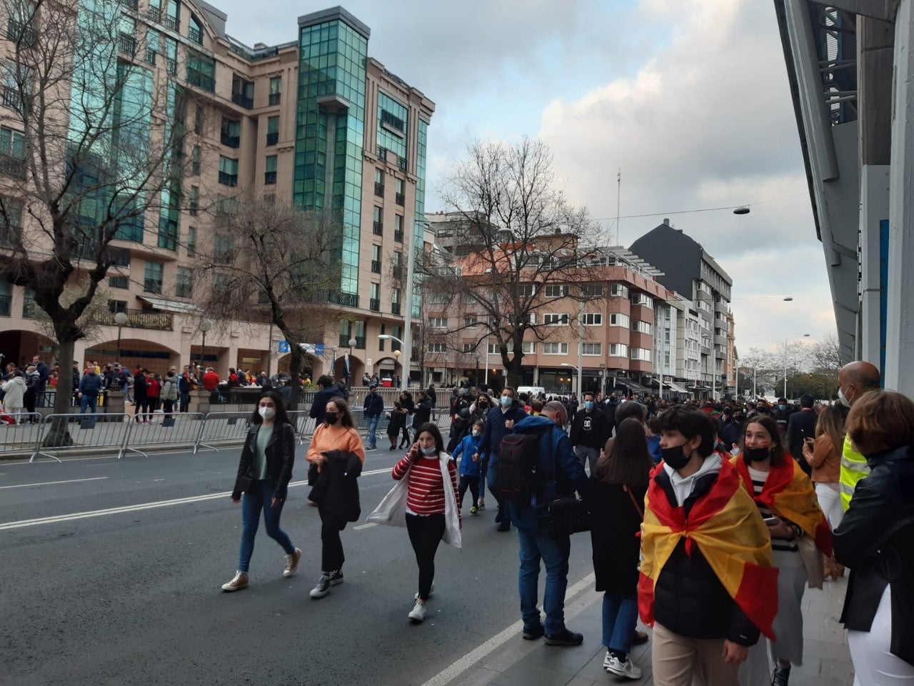 Ambientazo en A Coruña por el partido de la Selección Ambientazo en A Coruña por el partido de la Selección
