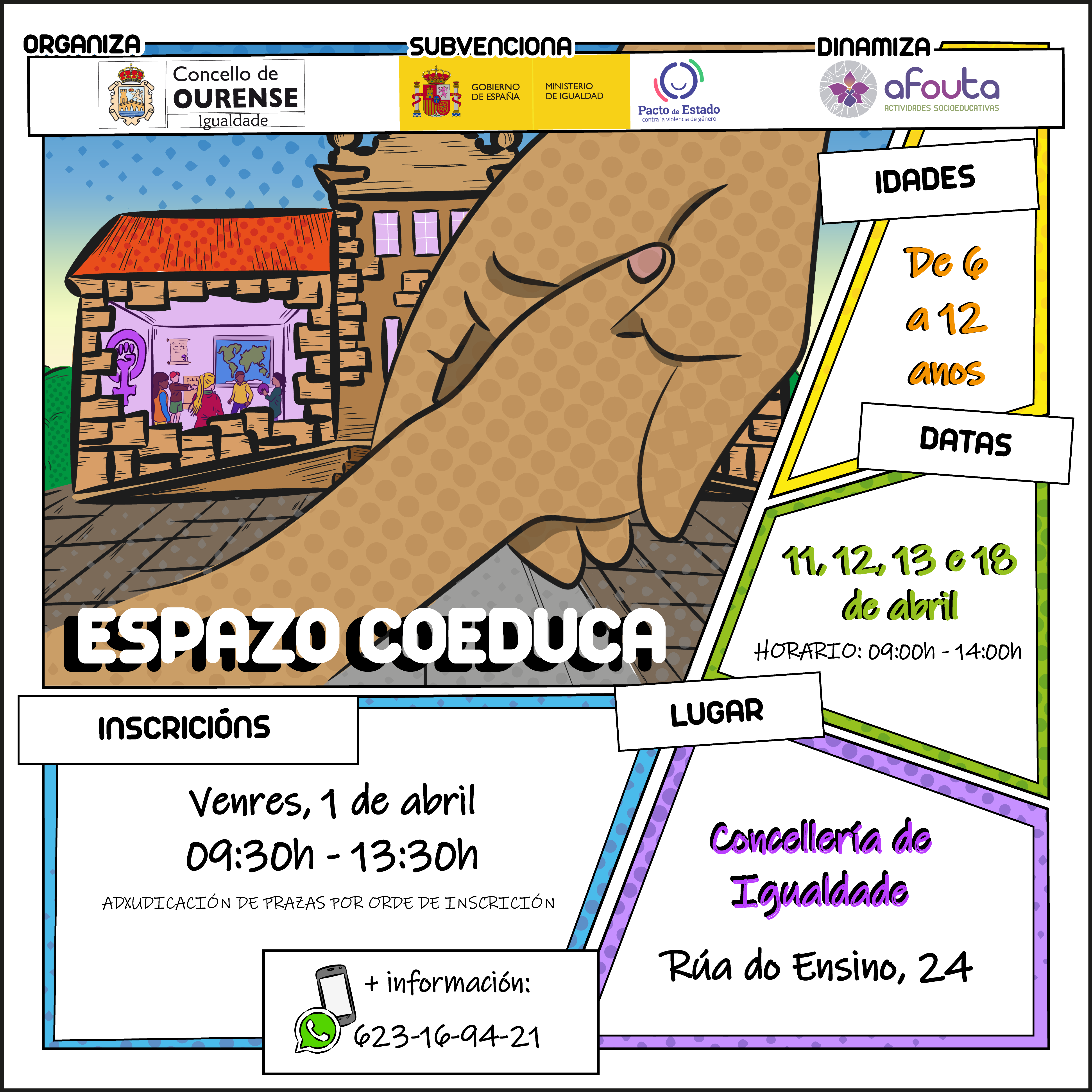 Actividades infantís do espazo Coeduca durante a Semana Santa Actividades infantís do espazo Coeduca durante a Semana Santa