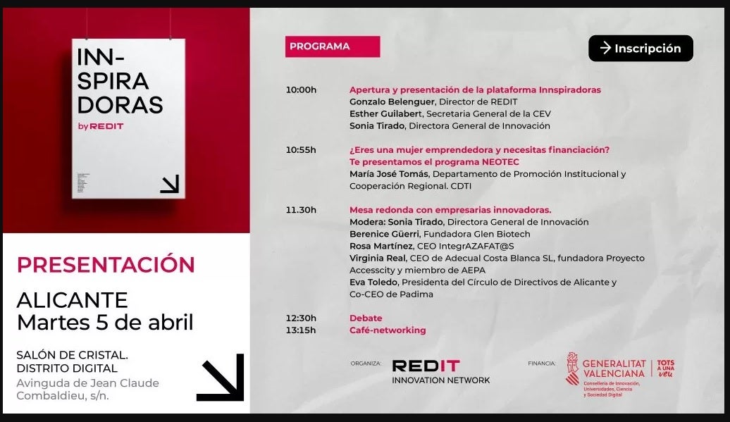 Innspiradoras, una plataforma que reúne el talento femenino gracias a Redit y la D.G de Innovación Innspiradoras, una plataforma que reúne el talento femenino gracias a Redit y la D.G de Innovación