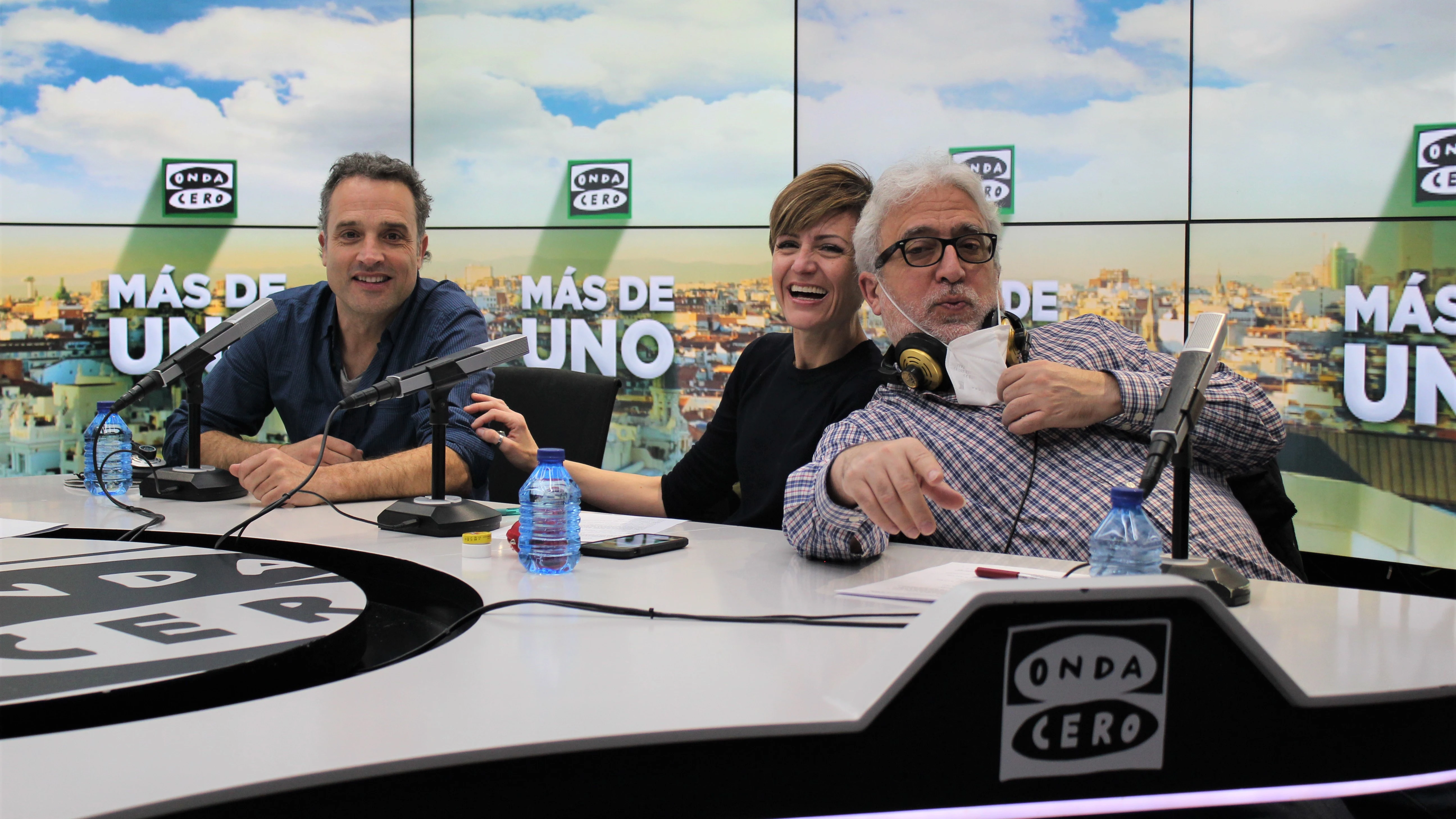Daniel Guzmán con Sara Escudero y Leo Harlem Daniel Guzmán con Sara Escudero y Leo Harlem