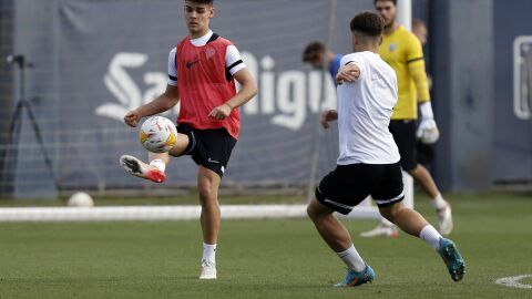 Entrenamiento del M&aacute;laga CF