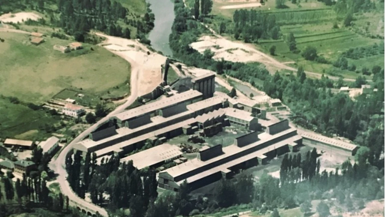 Vista aérea de la planta, en la pedanía de Cañizares, en Cuenca