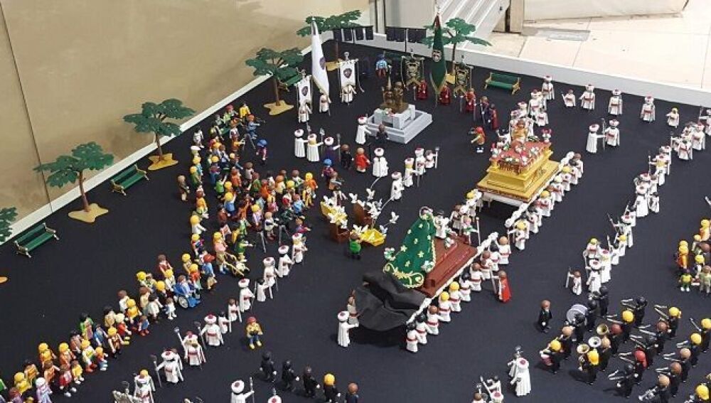 Exposición de un particular con los Playmobil de la Pasión en Cuenca