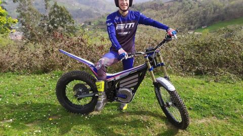 Rodrigo Marchal, piloto de trial asturiano del equipo Electric Motion