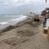Efectos del temporal en las playas de Marbella