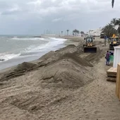 Efectos del temporal en las playas de Marbella Efectos del temporal en las playas de Marbella