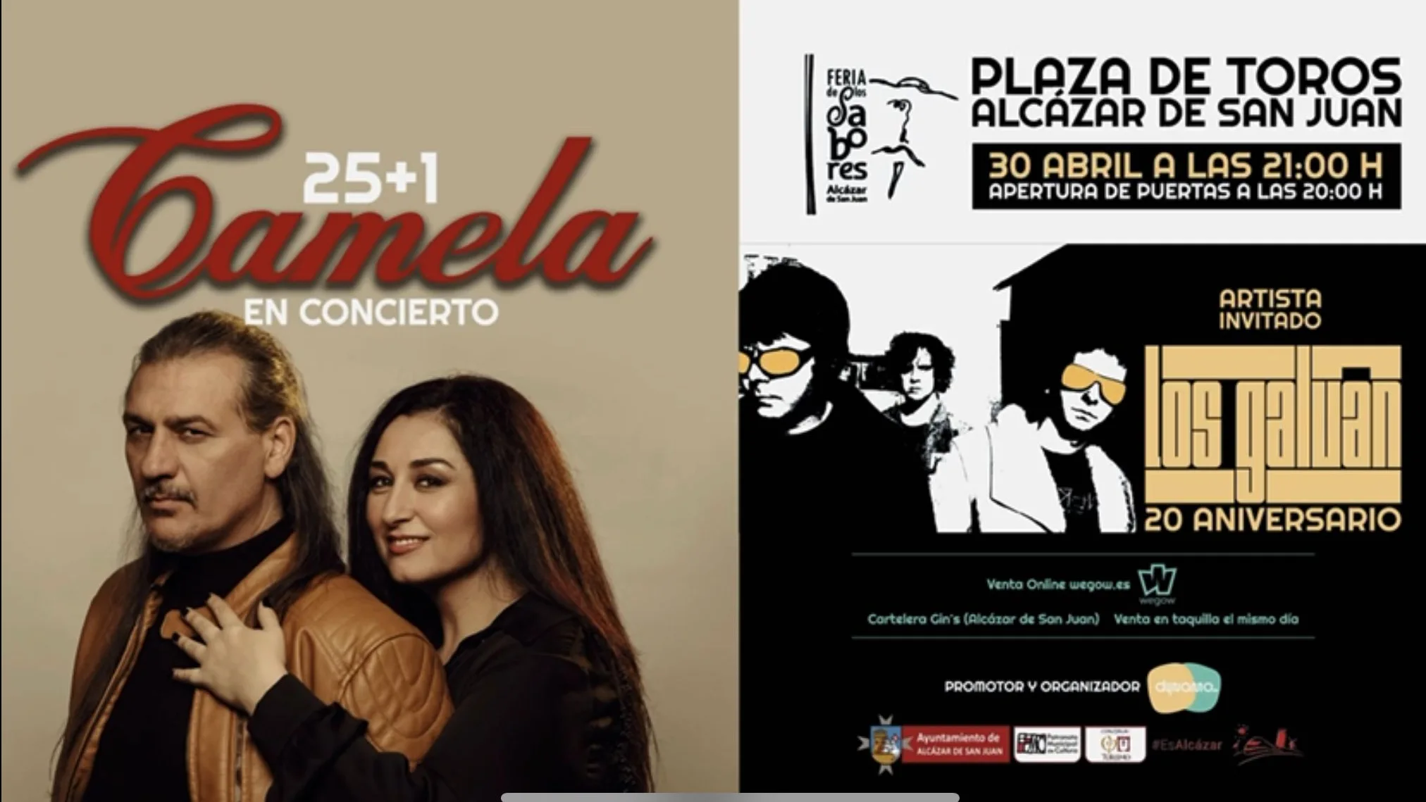 Cartel Camela y los Galván Cartel Camela y los Galván