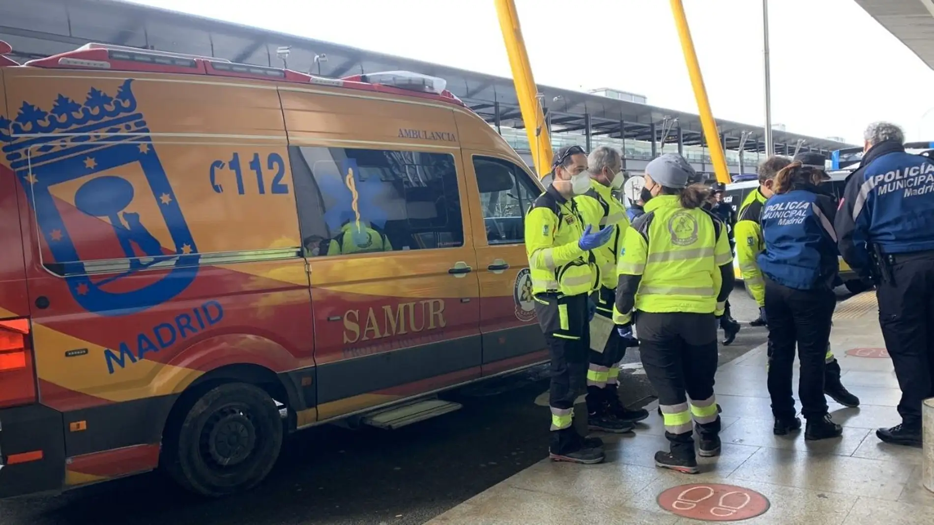 Atropello de un niño en el aeropuerto de Barajas | Foto: Emergencias Madrid