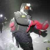 Imagen del rescate realizado por la Guardia Civil en San Emiliano (León). Imagen del rescate realizado por la Guardia Civil en San Emiliano (León).