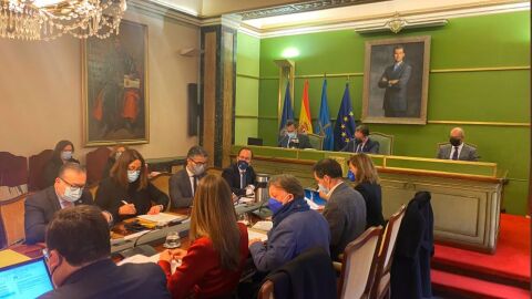Una imagen del pleno del Ayuntamiento de Oviedo