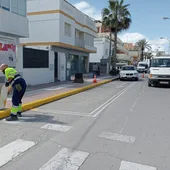 Imagen de archivo de la avenida María Auxiliadora en Rota Imagen de archivo de la avenida María Auxiliadora en Rota