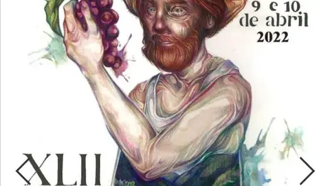 Cartel de la Feira do Viño de Amandi Se Nos Va la Olla con Mercedes González