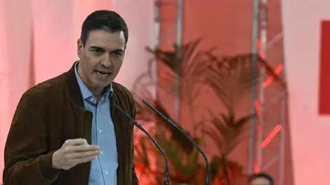 Pedro Sánchez, durante un acto del PSOE.