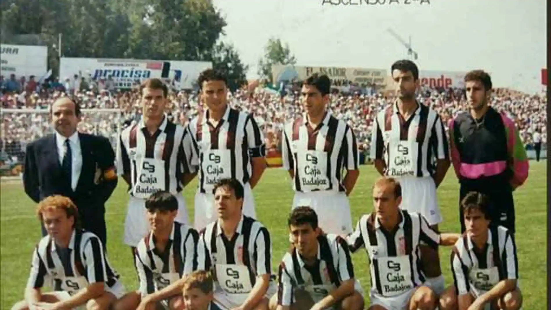 Once titular del CD Badajoz en el partido del ascenso a Segunda División