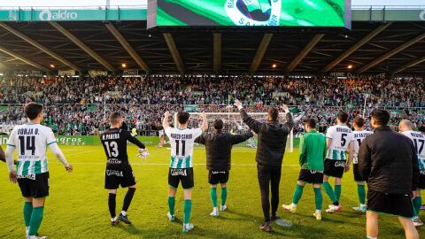 Racing de Santander celebraci&oacute;n ante UDL
