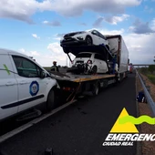 La colisión ha tenido lugar en la autovía A-43 La colisión ha tenido lugar en la autovía A-43