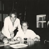 Carmen Balcells con Gabriel García Márquez y Fidel Castro