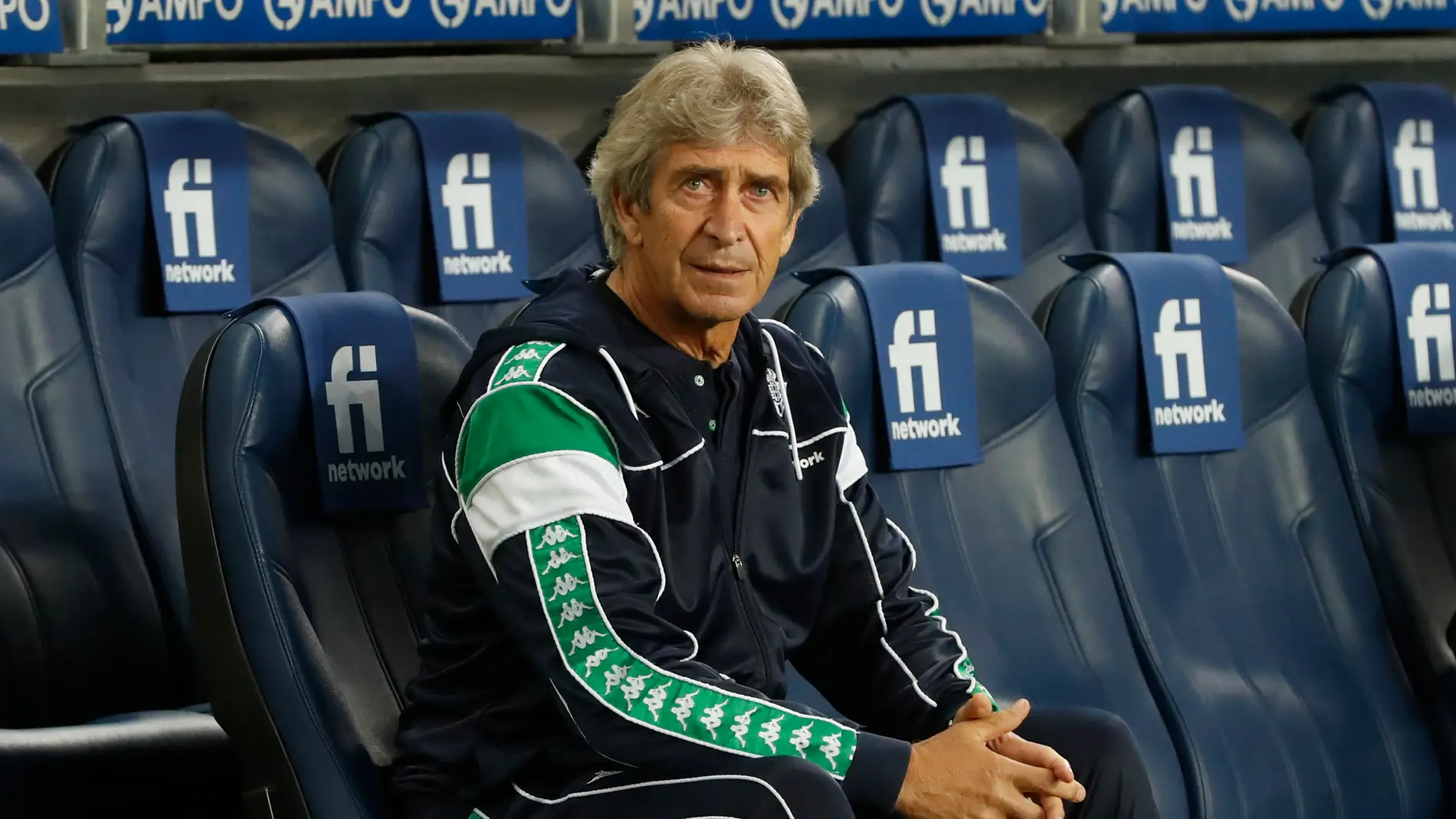 Manuel Pellegrini, entrenador del Real Betis Balompié.