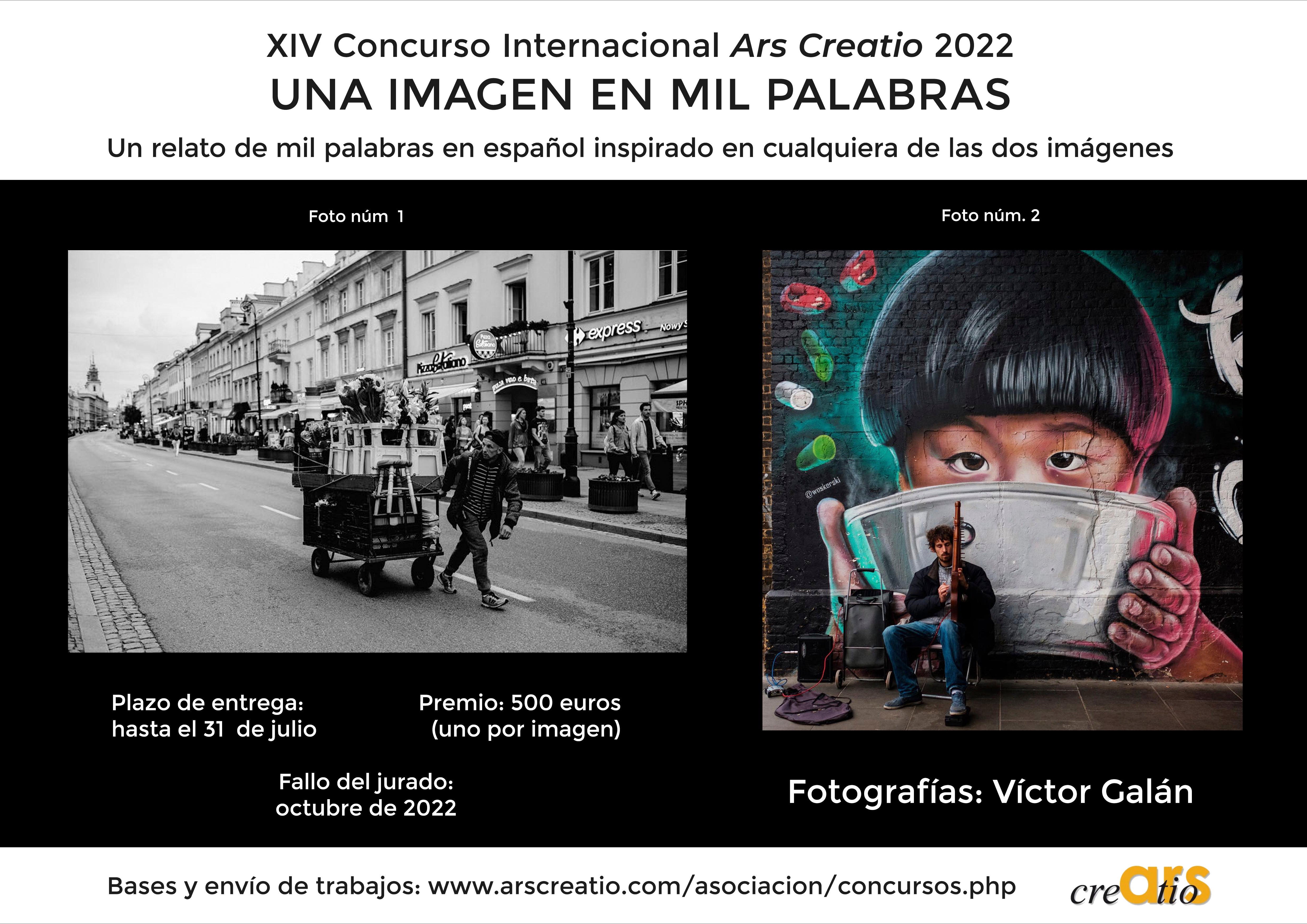 Ars Creatio convoca la decimocuarta edición de su concurso «Una imagen en mil palabras» Ars Creatio convoca la decimocuarta edición de su concurso «Una imagen en mil palabras»