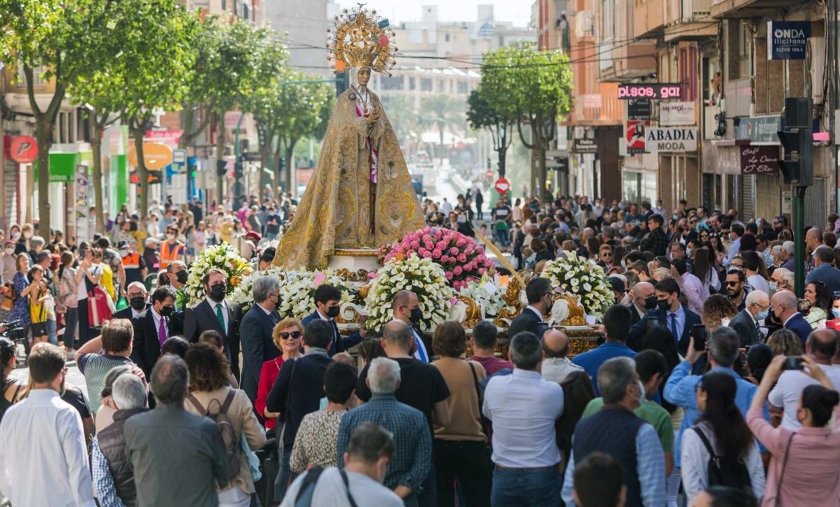 Elche también muestra en Semana Santa signos de superación de los efectos de la covid-19 Elche también muestra en Semana Santa signos de superación de los efectos de la covid-19