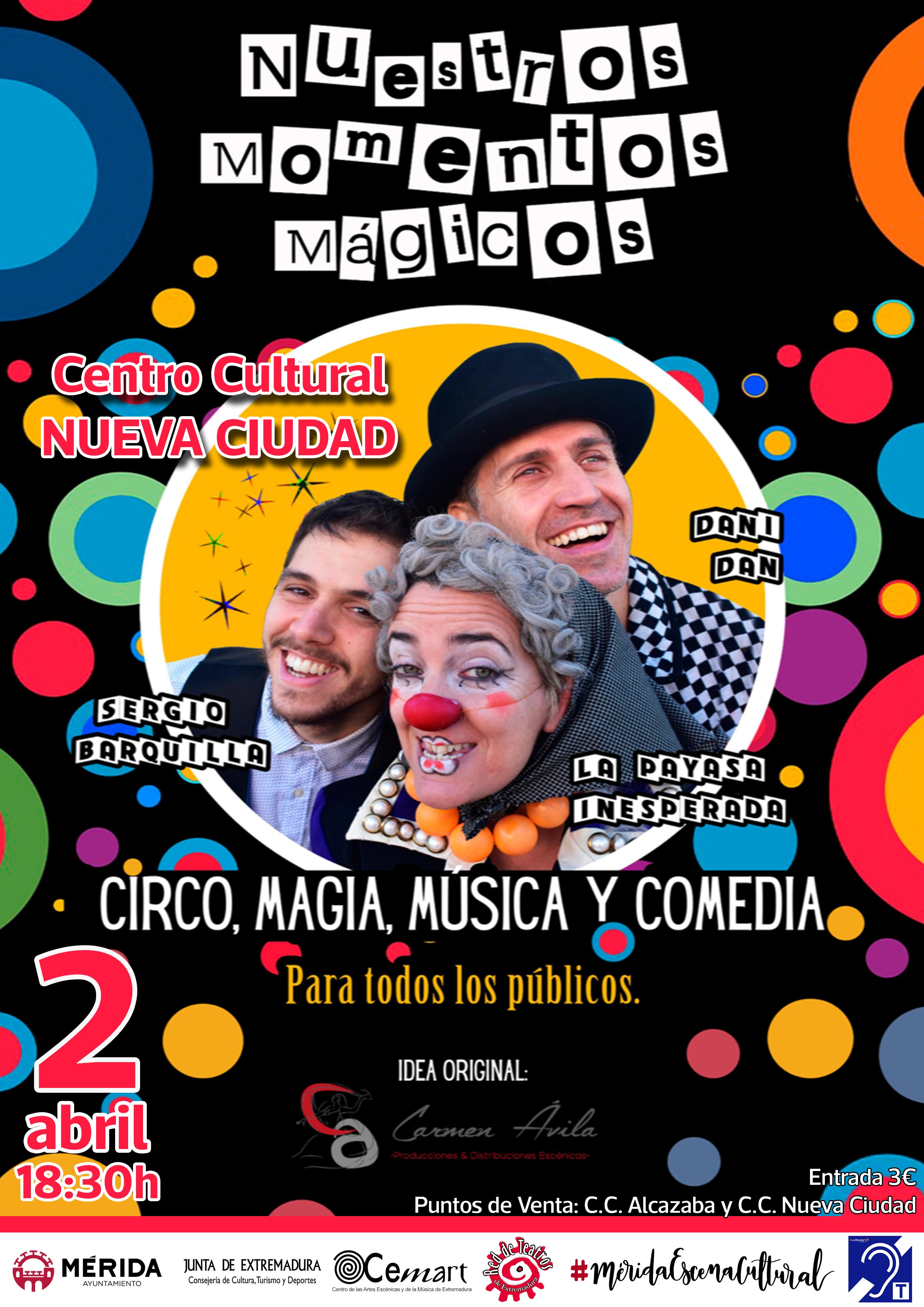 'Nuestros momentos mágicos' se representa el próximo domingo 24 de abril 'Nuestros momentos mágicos' se representa el próximo domingo 24 de abril