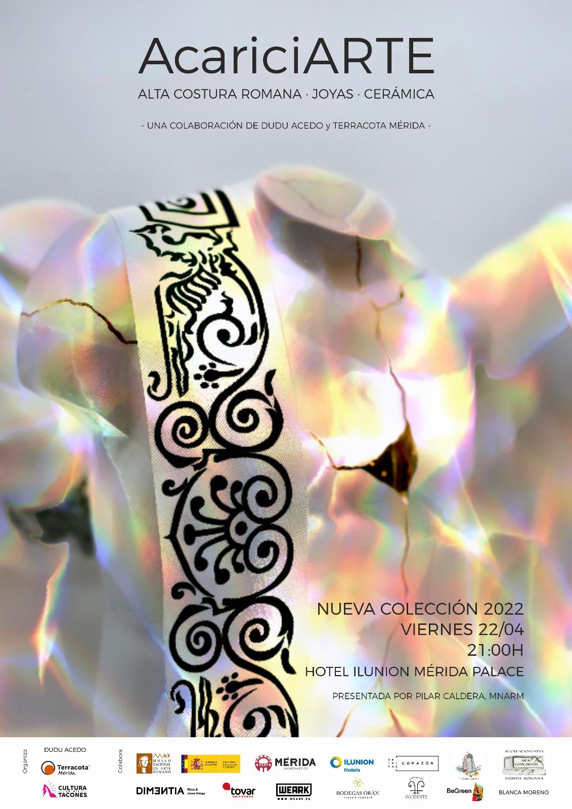 El viernes desfile de alta costura romana, joyas y cerámica de la mano de Dudu Acedo y Terracota Mérida en el Hotel Palace El viernes desfile de alta costura romana, joyas y cerámica de la mano de Dudu Acedo y Terracota Mérida en el Hotel Palace