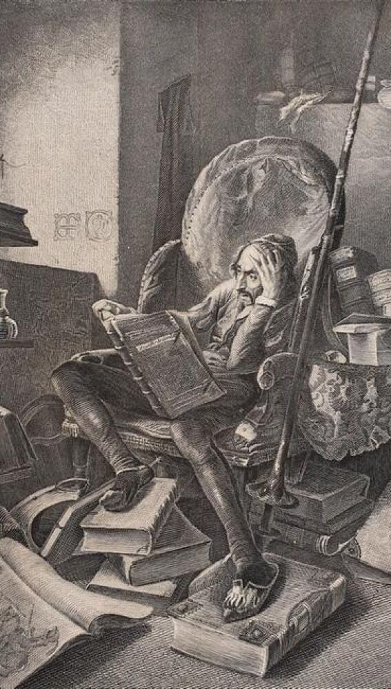 El famoso grabado de una edición de 1879 