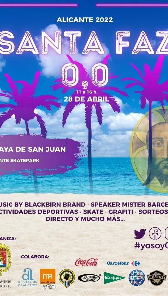 Cartel de la Fiesta en la Playa de San Juan 