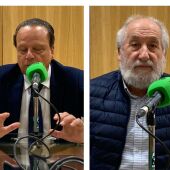 Mario Amilivia, presidente del Consejo de Cuentas de Castilla y León y el escultor Luis Alonso
