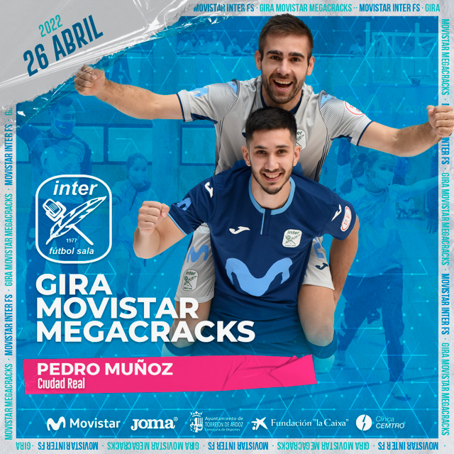 Pedro Muñoz "se engalana de fútbol" con el Inter Movistar Pedro Muñoz "se engalana de fútbol" con el Inter Movistar