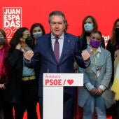 El candidato del PSOE-A, Juan Espadas