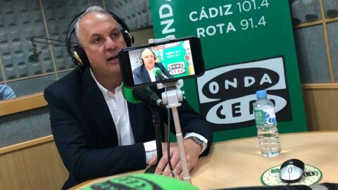 Juan Carlos Ruiz Boix, en los estudios de Onda Cero