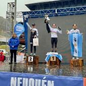 Ariadna Ródenas se llevó la plata; la colombiana Eliana Caicedo, el oro; y la argentina María Emilia Filgueira, el bronce, en el Mundial de Cerro Bayo.