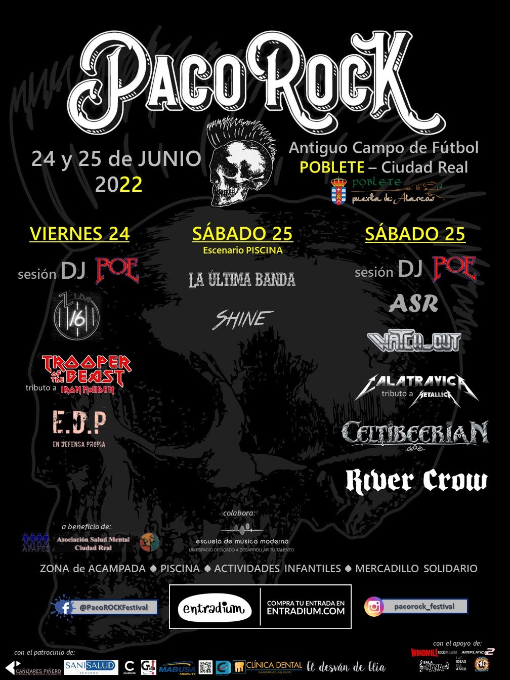 Poblete acogerá en el mes de junio una nueva edición del "Paco Rock Festival" Poblete acogerá en el mes de junio una nueva edición del "Paco Rock Festival"