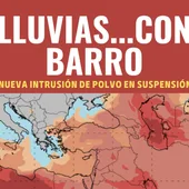 Proyecto Mastral nos adelanta que hoy martes tenemos entrada de polvo en suspensión Proyecto Mastral nos adelanta que hoy martes tenemos entrada de polvo en suspensión