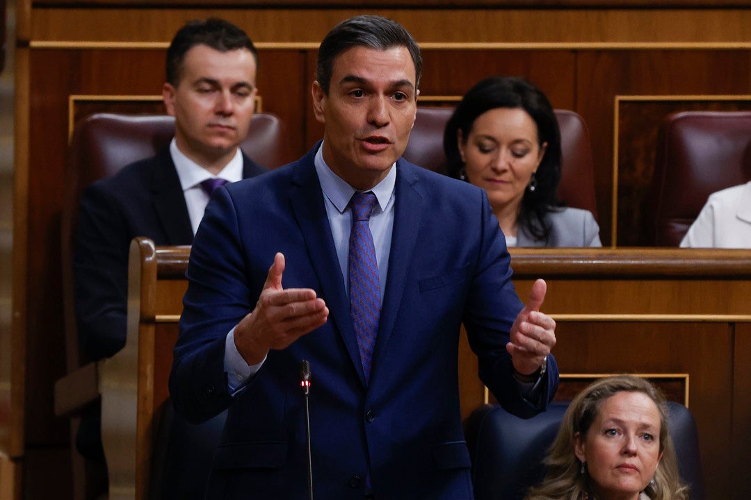 Sánchez, sobre el caso Pegasus: "Todo lo que se ha hecho por parte del CNI es atendiéndose escrupulosa y rigurosamente a la ley" Sánchez, sobre el caso Pegasus: "Todo lo que se ha hecho por parte del CNI es atendiéndose escrupulosa y rigurosamente a la ley"