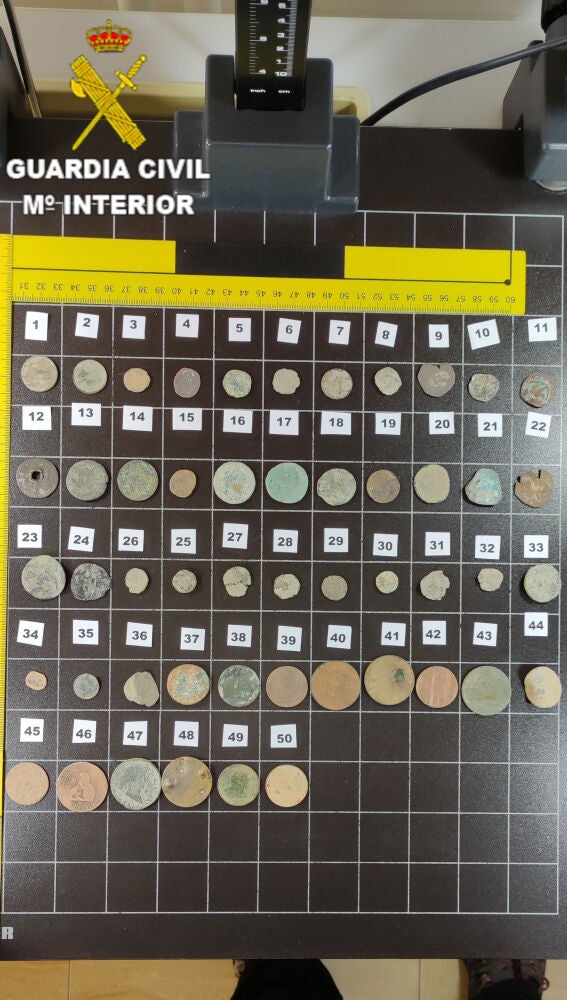 Monedas de Época romana, Edad Media, Edad Moderna y Edad Contemporánea