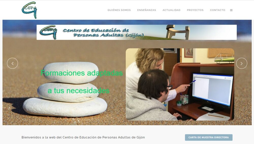 Captura de la web de CEPA