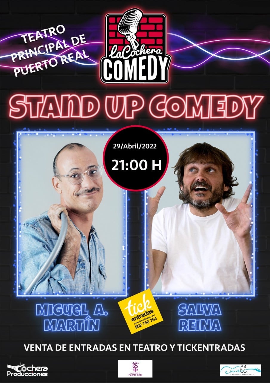El humor de Miguel Ángel Martín y Salva Reina, este viernes en Puerto Real El humor de Miguel Ángel Martín y Salva Reina, este viernes en Puerto Real