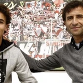 Luis Milla y su padre Luis Milla y su padre