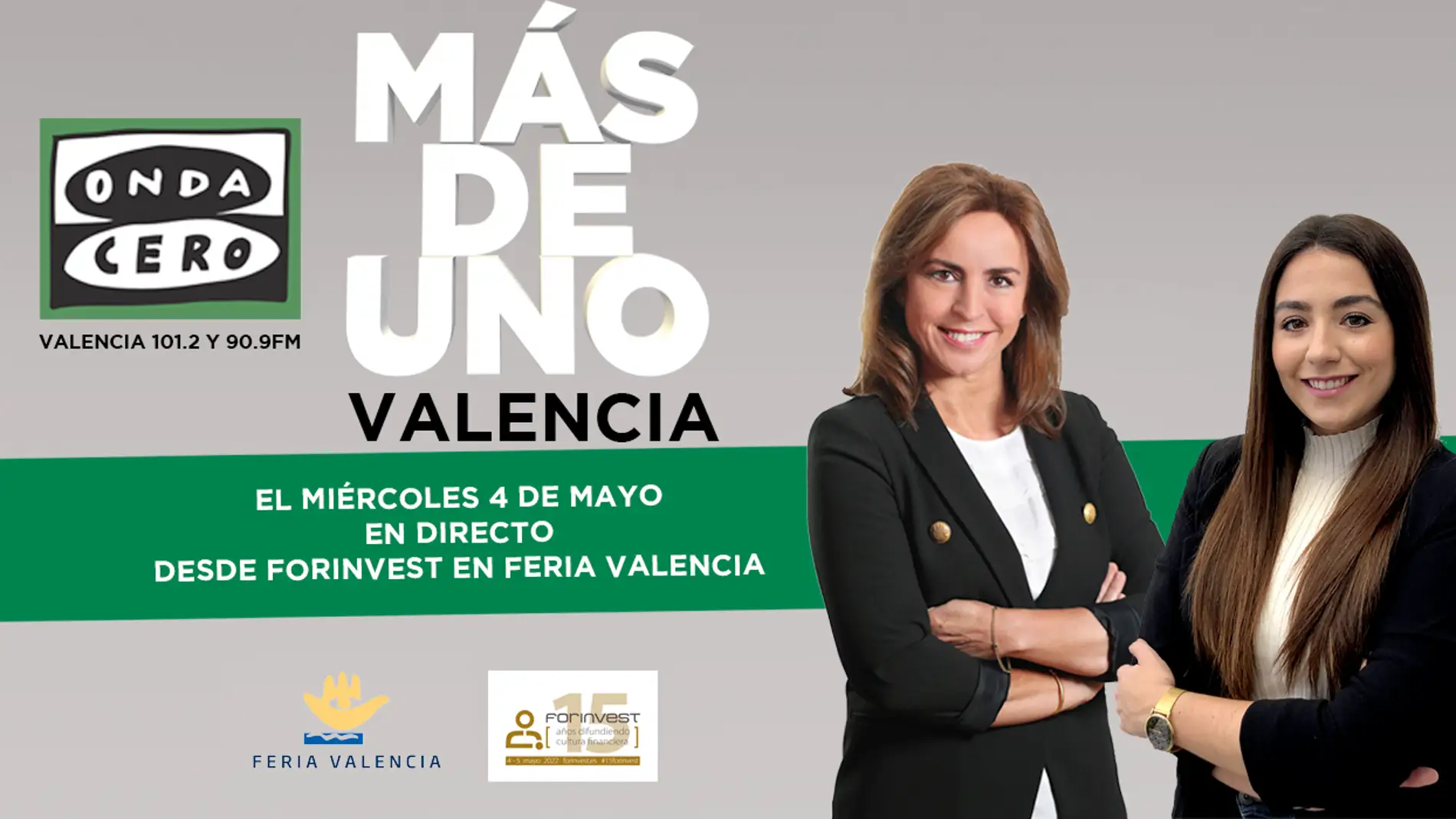 Más de Uno Valencia en directo desde Forinvest