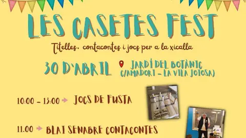 Les Casetes Fest està organitzat per l'Ateneu Popular les casetes de la Vila Joiosa. Les Casetes Fest està organitzat per l'Ateneu Popular les casetes de la Vila Joiosa.