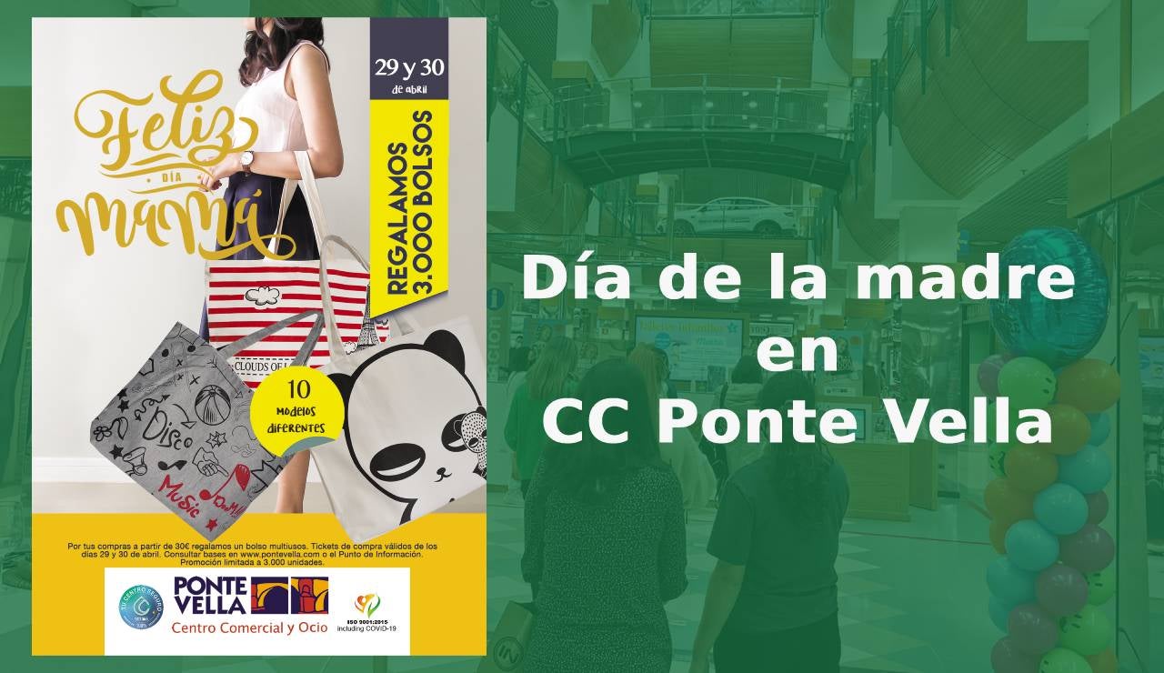 CC Ponte Vella regala tres mil bolsos multiusos por compras los días 29 y 30 de abril CC Ponte Vella regala tres mil bolsos multiusos por compras los días 29 y 30 de abril