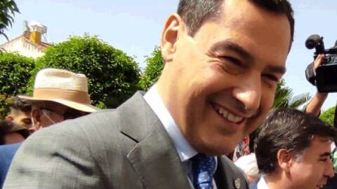 Juanma Moreno en Encinarejo