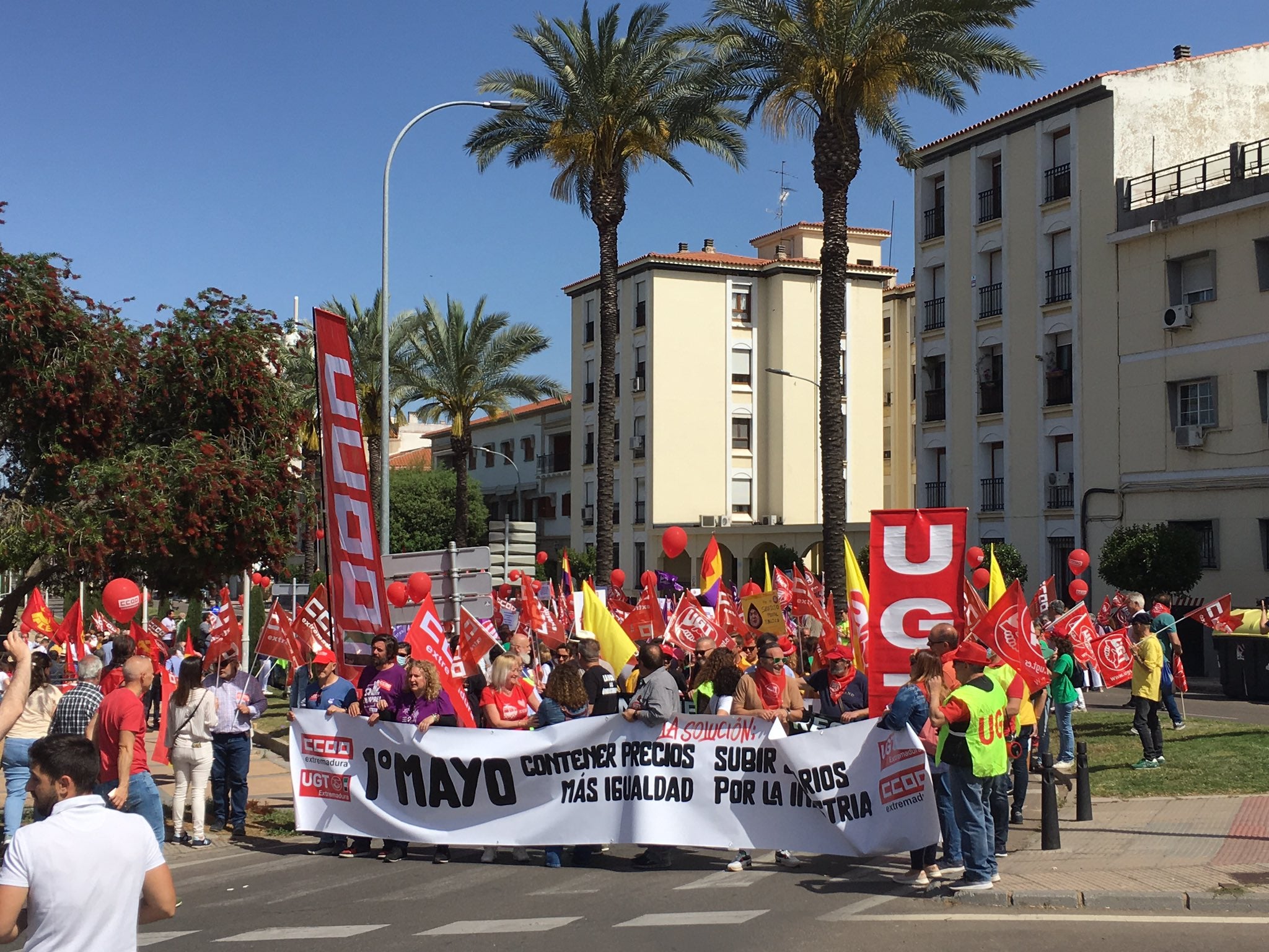El 1 de Mayo saca las reivindicaciones de los sindicatos extremeños a las calles El 1 de Mayo saca las reivindicaciones de los sindicatos extremeños a las calles