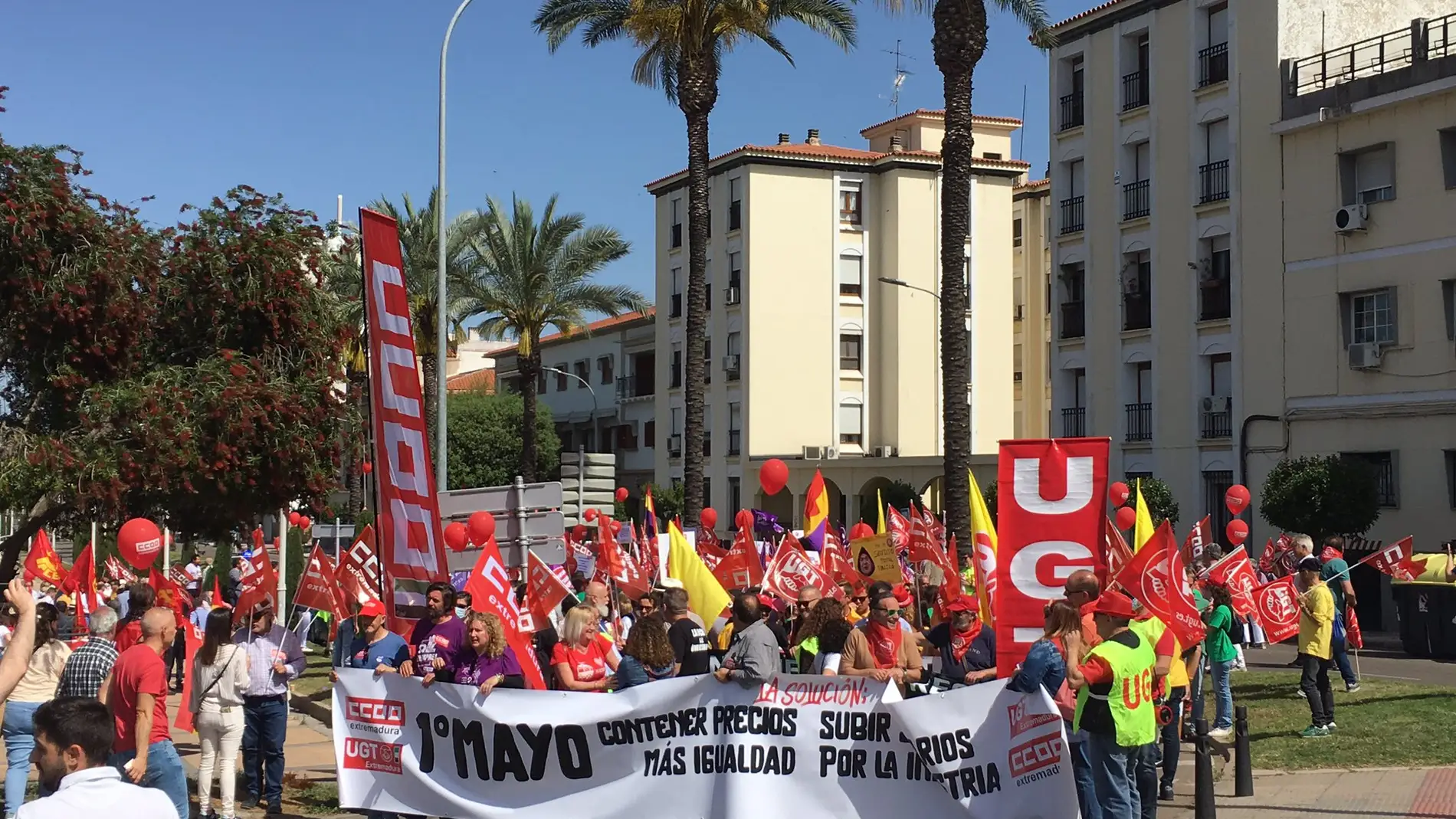 El 1 de Mayo saca las reivindicaciones de los sindicatos extremeños a las calles