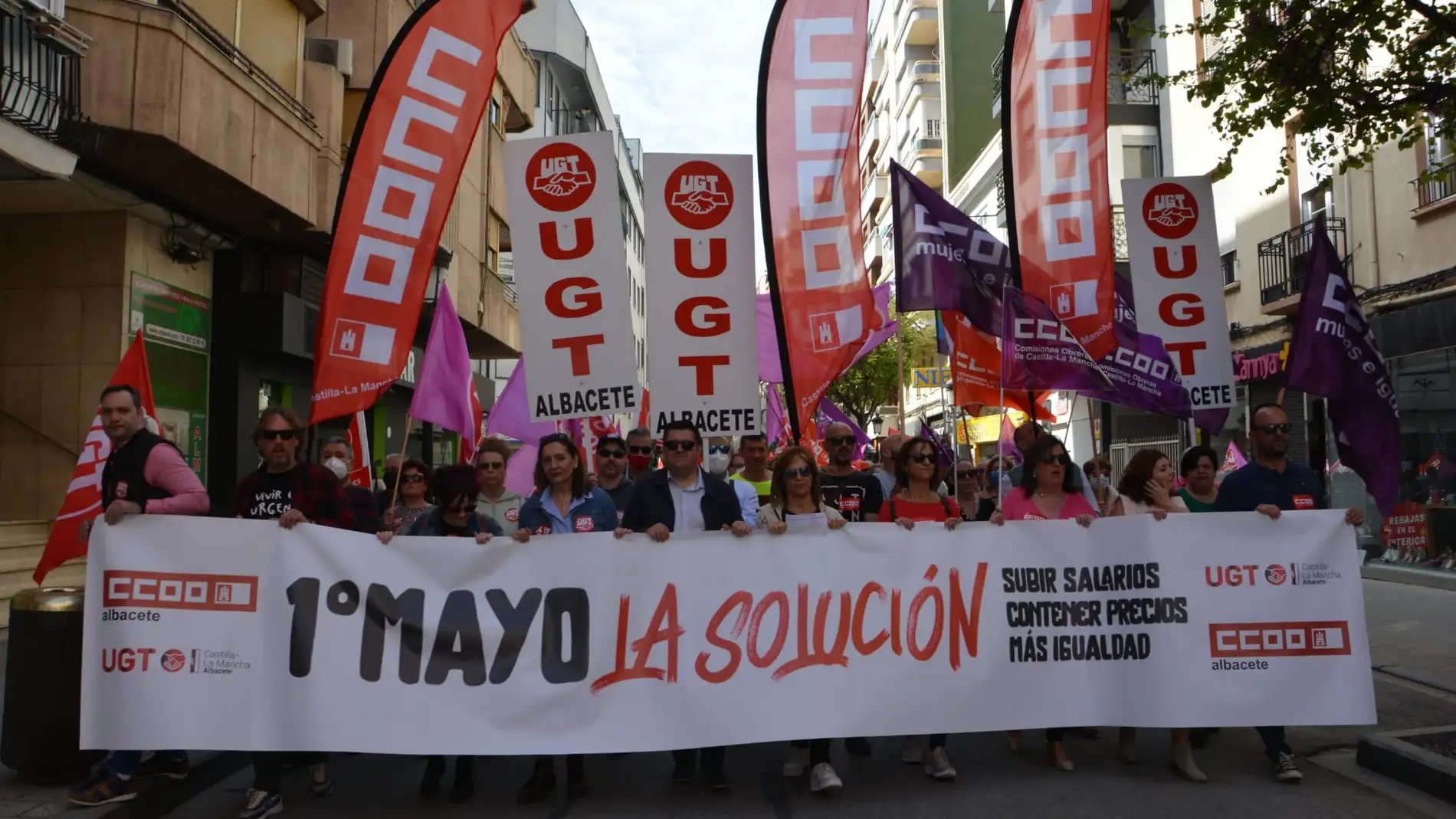 Albacete se echa a la calle para festeja el Día del Trabajo