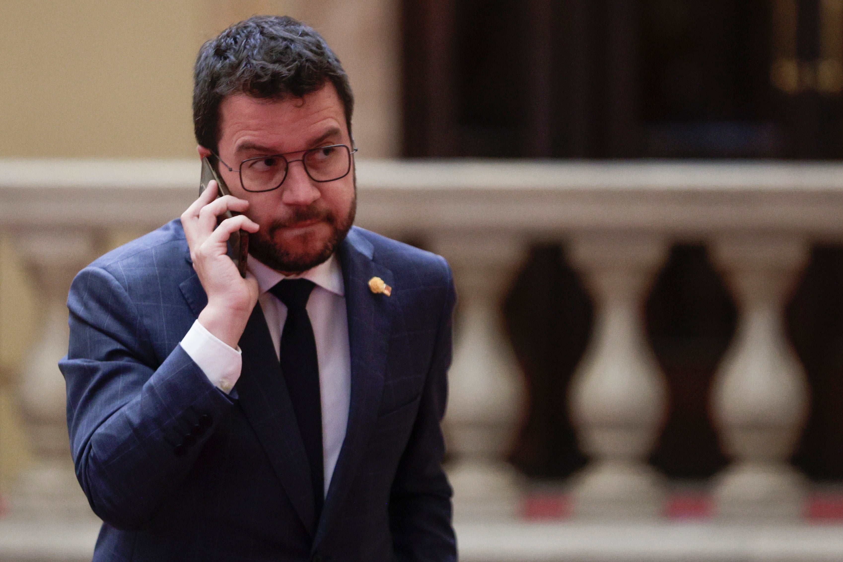 Pere Aragonès pide una respuesta "al más alto nivel" tras conocer que fue espiado Pere Aragonès pide una respuesta "al más alto nivel" tras conocer que fue espiado