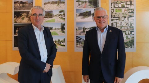 El regidor de territori, Marc Montagut, i l'alcalde de Salou, Pere Granados